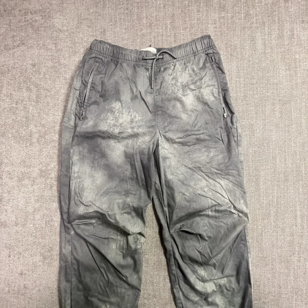 Abercrombie Kids Boys Gray Acid Wash Elastic Waist Drawstring Pants 13/14